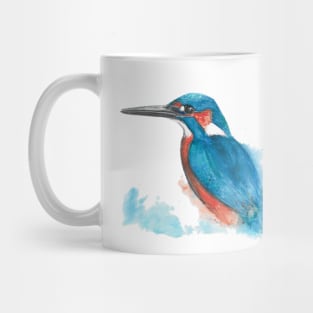 Kingfisher in Watercolour Mug